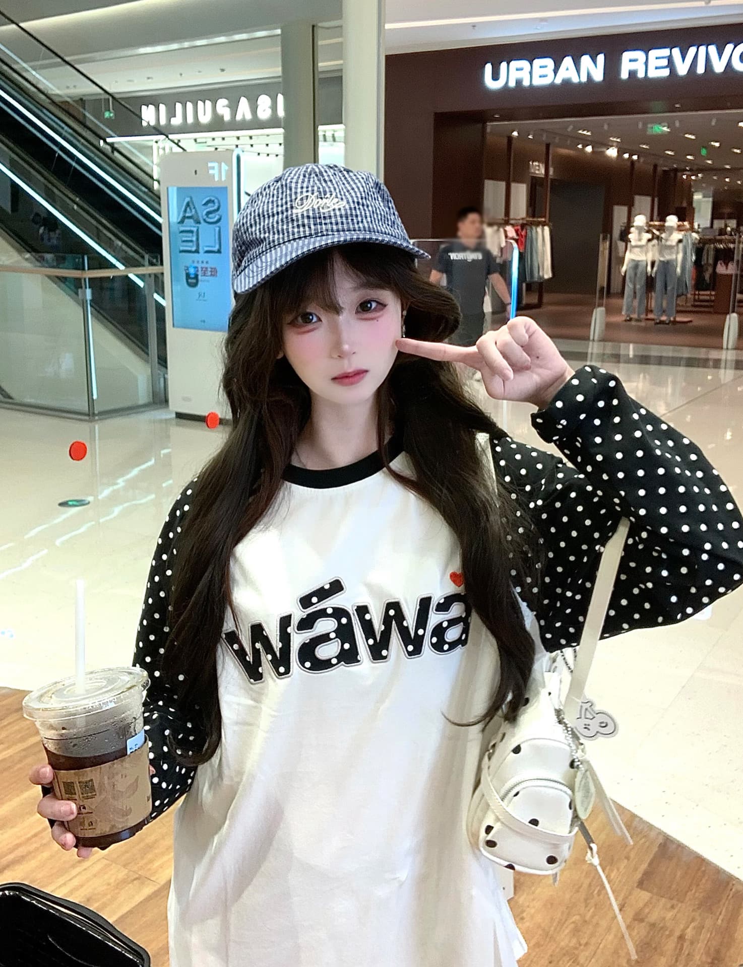 원본 크기 자수 패치 네리 가게 천 19 지점 220 그램 순면 긴팔 티셔츠