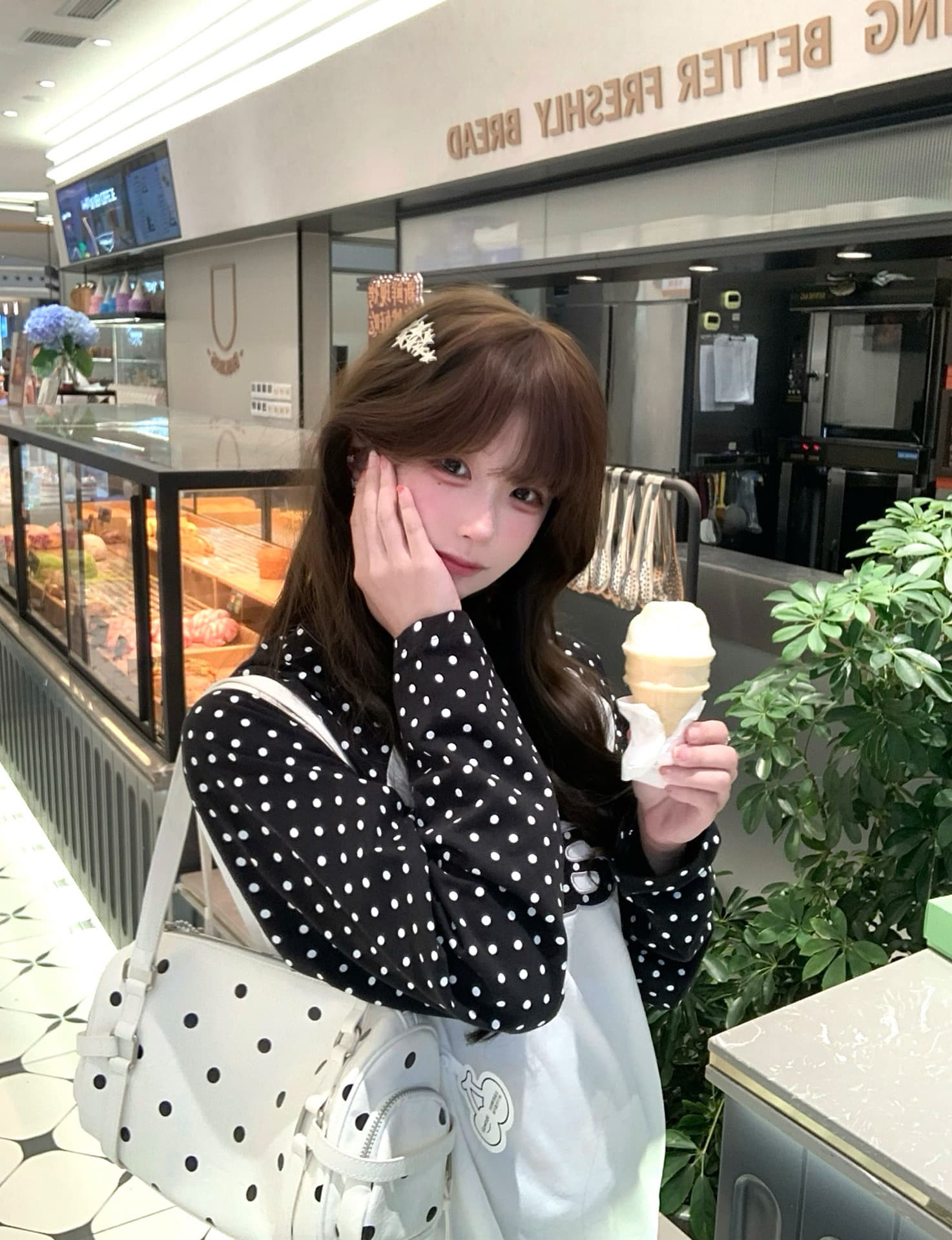원본 크기 자수 패치 네리 가게 천 19 지점 220 그램 순면 긴팔 티셔츠 이미지 3