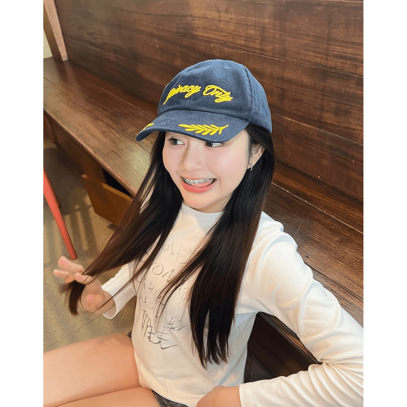 높은 품질 순면 220 그램 40 차가운 미끄러짐 음식 털 92 면 8 암모니아 Lun 프린트 몸매 가꾸기 긴팔 티셔츠 이미지 5