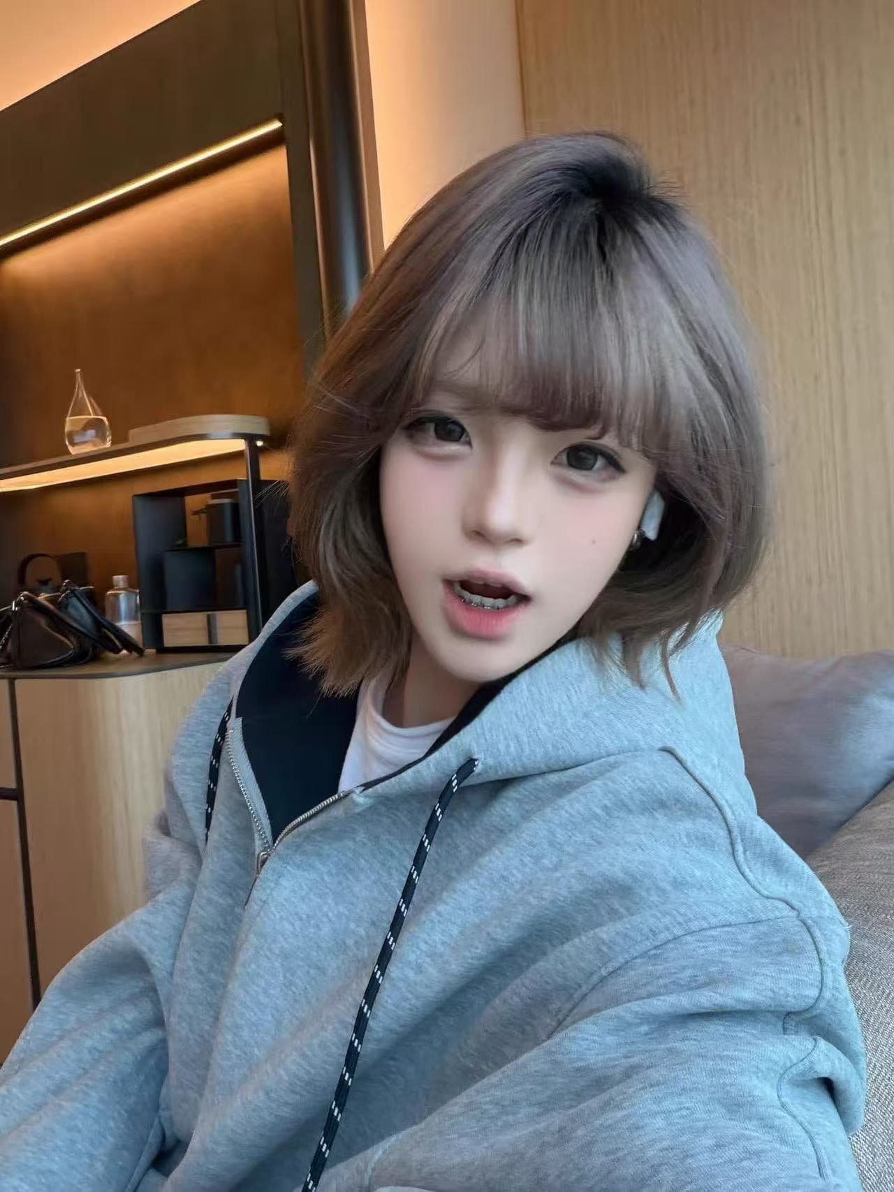 얇은 스타일 털이 있는 원본 솜씨 모자 로프 소매 구멍 주머니 압력 라인 순수한 Mianhua 면 복합 지퍼 재킷 상세 이미지 3
