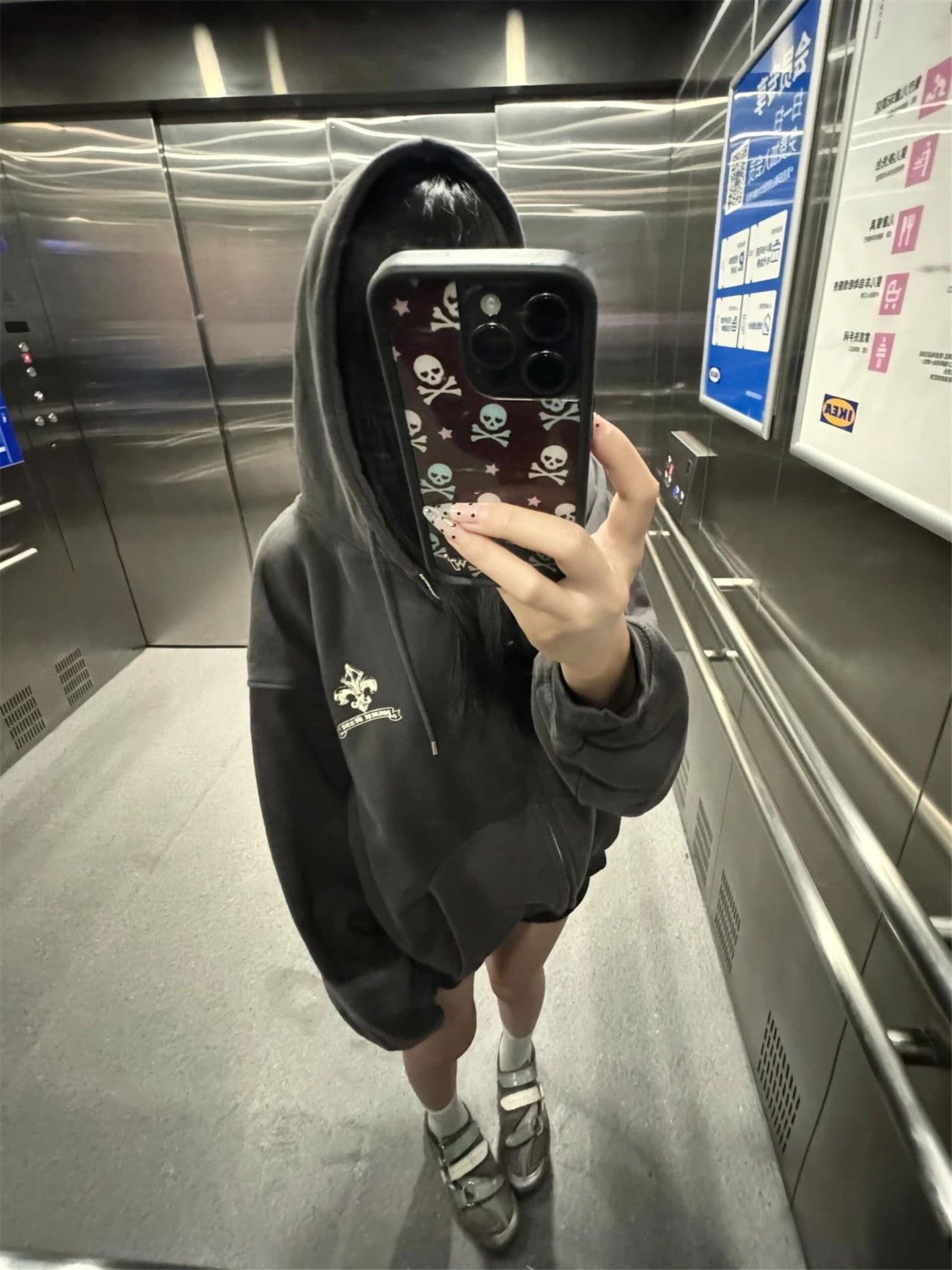 광저우 순수한 Mianhua 면 복합 얇은 스타일 털이 있는 정면 자수 루즈핏 웨이 이미지 2