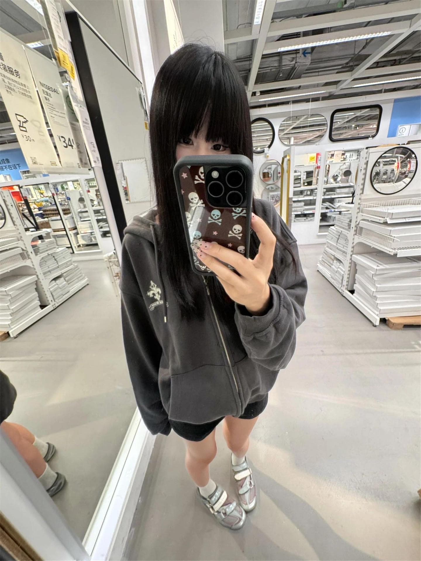광저우 순수한 Mianhua 면 복합 얇은 스타일 털이 있는 정면 자수 루즈핏 웨이 이미지 4
