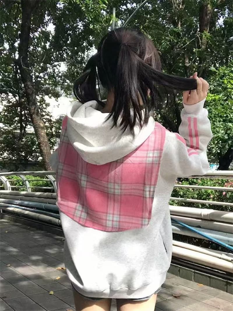 좋은 품질 원본 솜씨 광저우 체크무늬 숄 순수한 Mianhua 면 복합 후드 티 스웨터