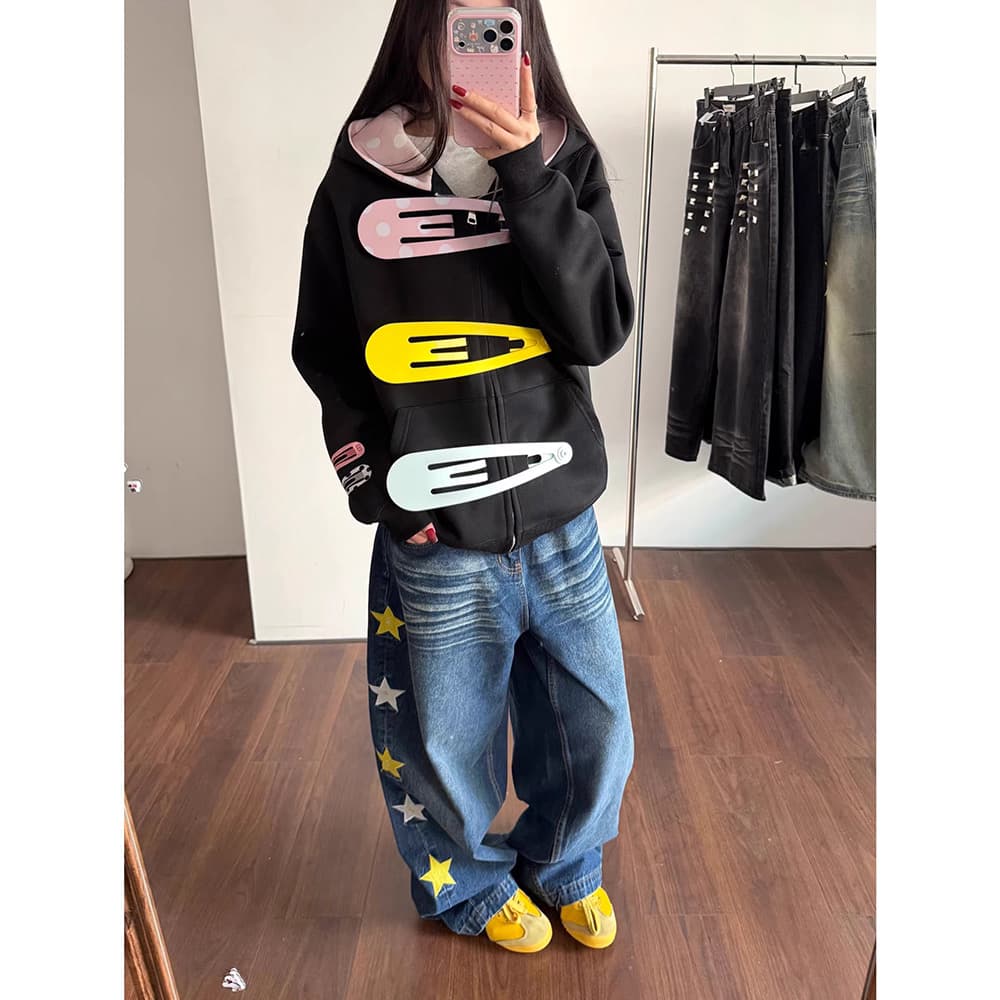 얇은 스타일 털이 있는 높은 품질 원본 부형제 순수한 Mianhua 면 칫솔질 복합 후드티 상세 이미지 4