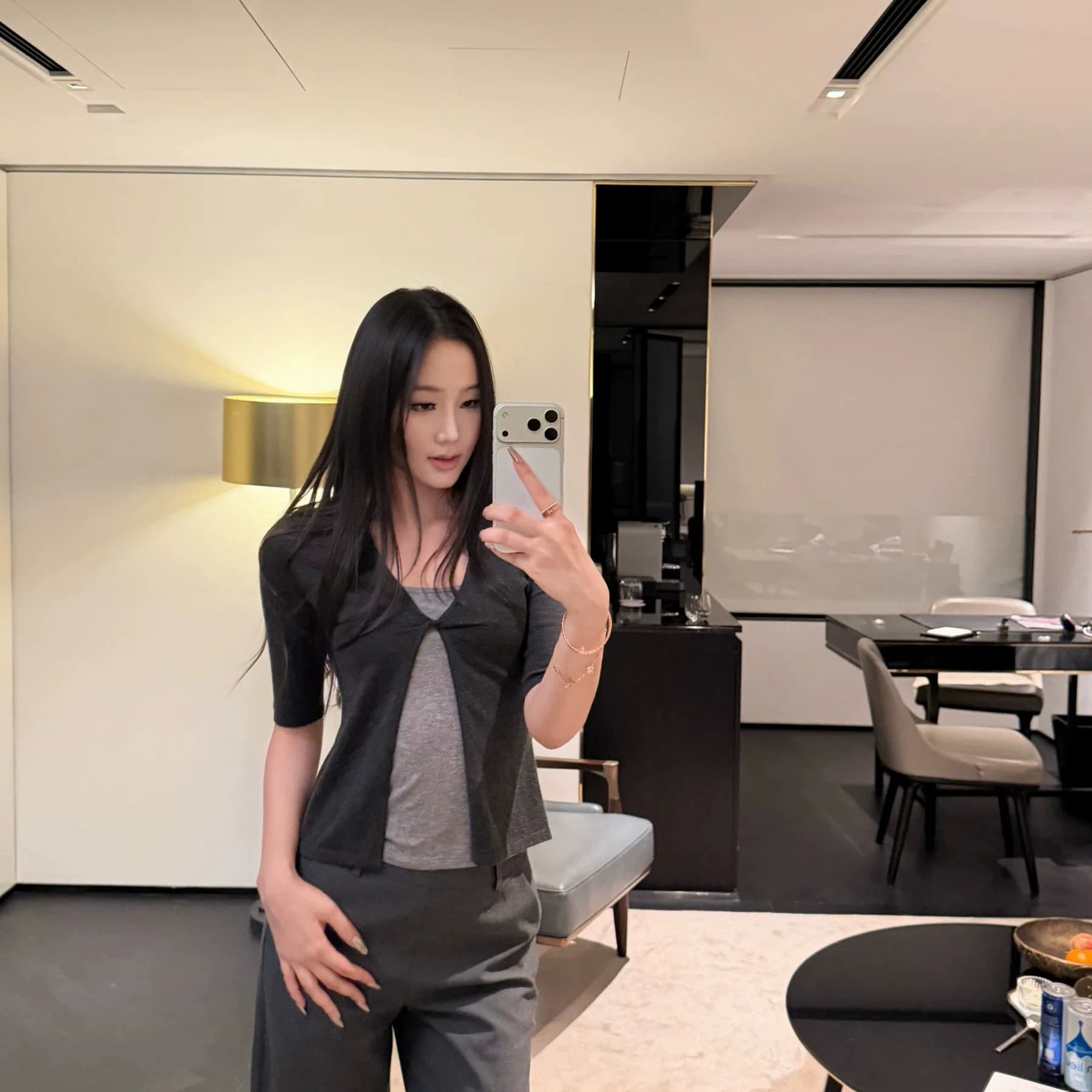 40 사람들 면 260 그램 페이크 레이어드 여름 새로운 디자인 센스 고급 몸매 가꾸기 슬림해 보이는 맨위 상세 이미지 4