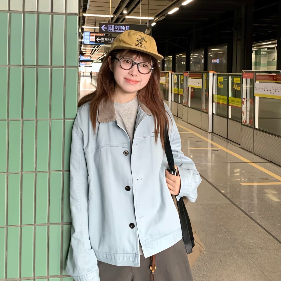 새로운 트렌드 품격 미니멀리즘 하라주쿠 ins 일본식 인기 문예 다용도 패션 느긋한 이미지 4