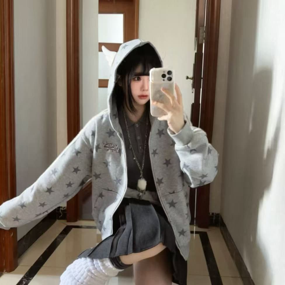 얇은 스타일 털이 있는 이후 패키지 기사 인사이드 펌프 자수 순수한 Mianhua 면 복합 지퍼 후드티 상세 이미지 4