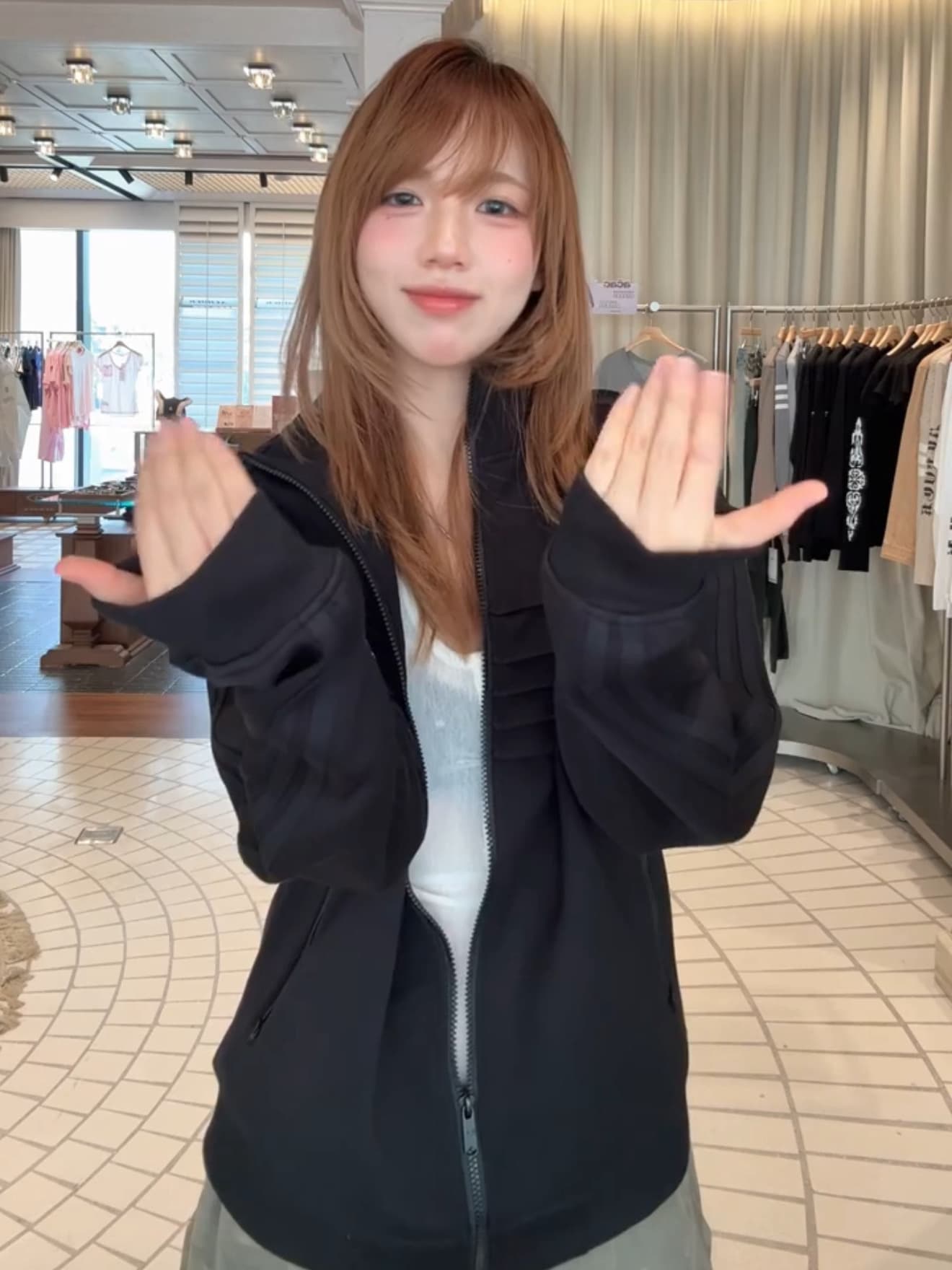 얇은 스타일 원본 솜씨 뒤로 수건 자수 순수한 Mianhua 면 복합 지퍼 후드티 상세 이미지 2
