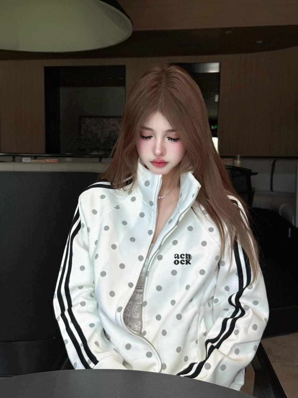 얇은 스타일 털이 있는 원본 솜씨 자수 순수한 Mianhua 면 복합 지퍼 후드티 이미지 2