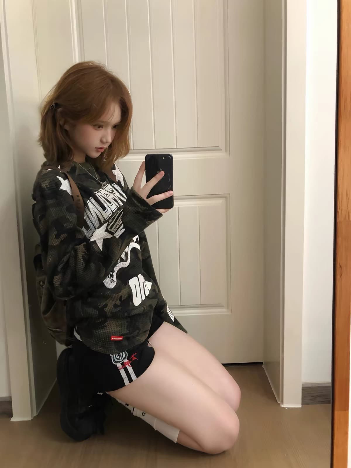 65 35 후아 남편 그리드 프린트 맨위 이미지 2