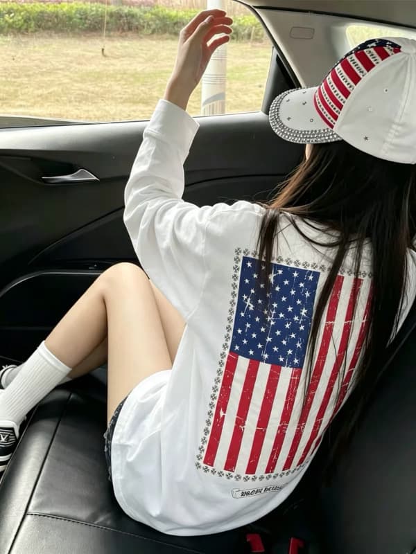 주문 주머니 프린트 긴팔 티셔츠 순면 220 그램 면 이후 패키지 칼라 새로운 라운드 넥 프린트 맨위 상세 이미지 2