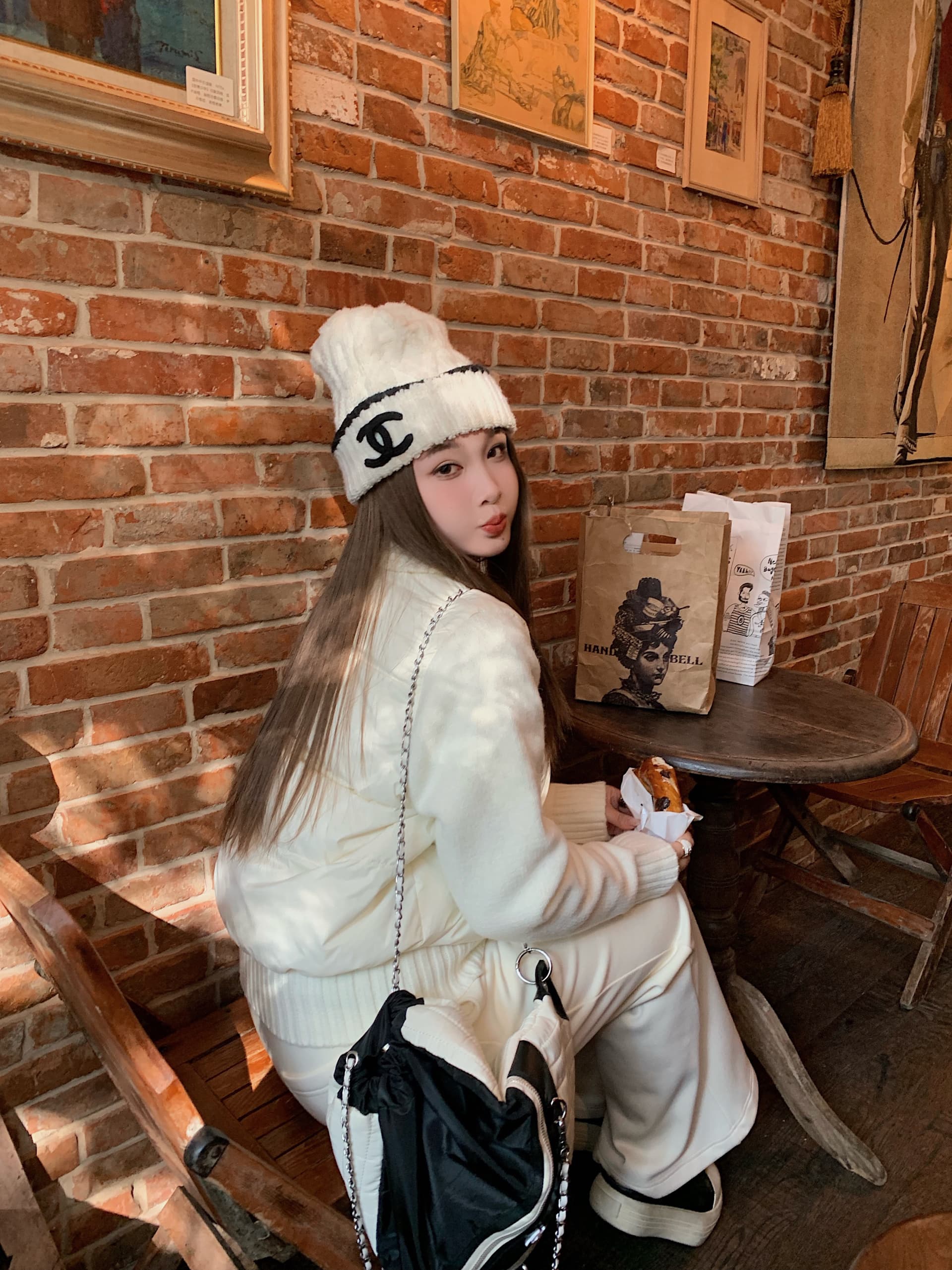 양모 패치워크 2026 가을 겨울 새로운 프랑스식 품격 디자인 센스 작은 대중 쇼트 스타일 화이트 다운 재킷 보온 재킷 상세 이미지 43