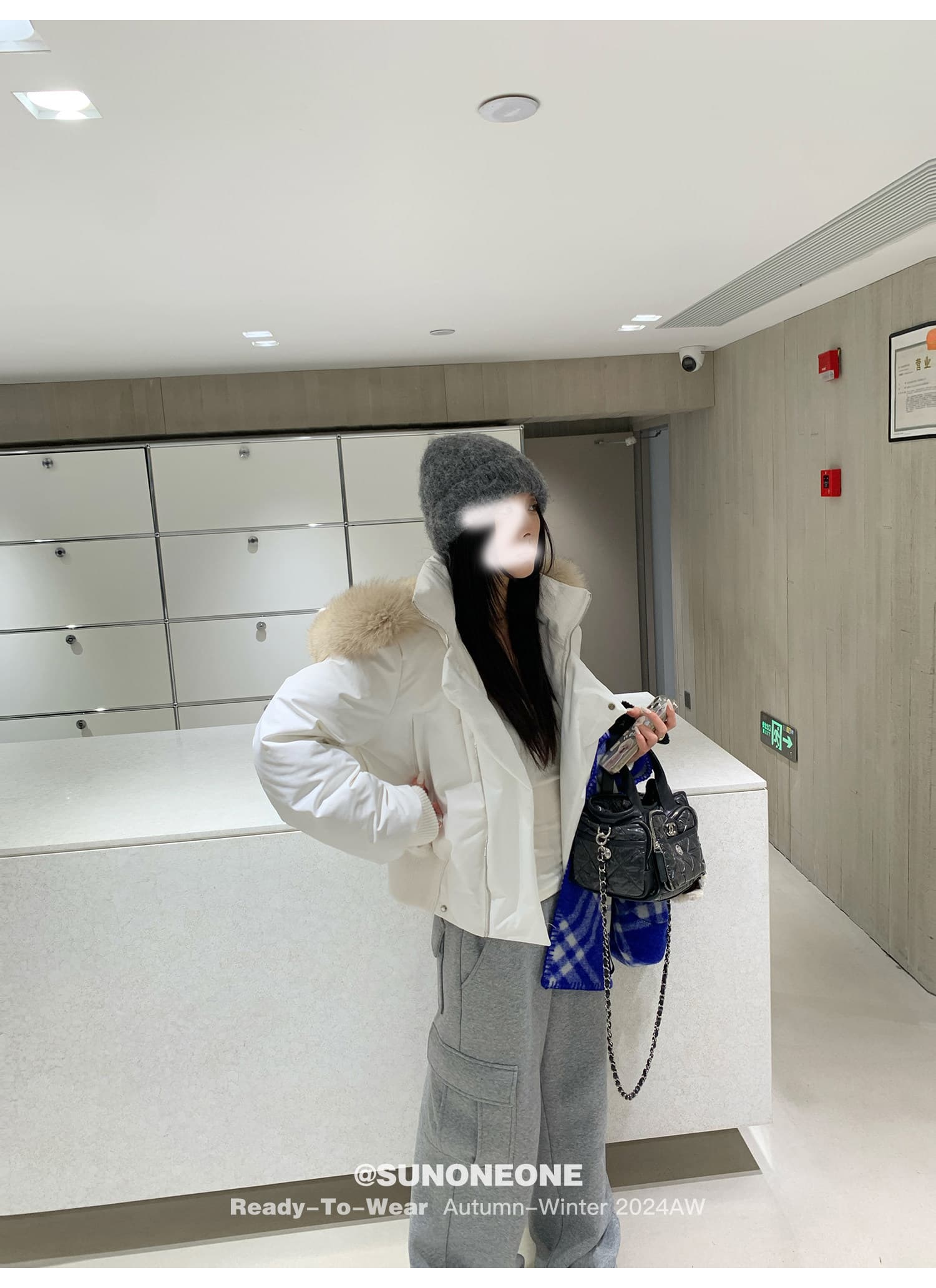 블루스 순간 여우 모피 칼라 쇼트 스타일 자이언트 잘 생긴 다운 재킷 여성 머저리 작은 키 재킷 새로운 코튼 자켓 상세 이미지 20