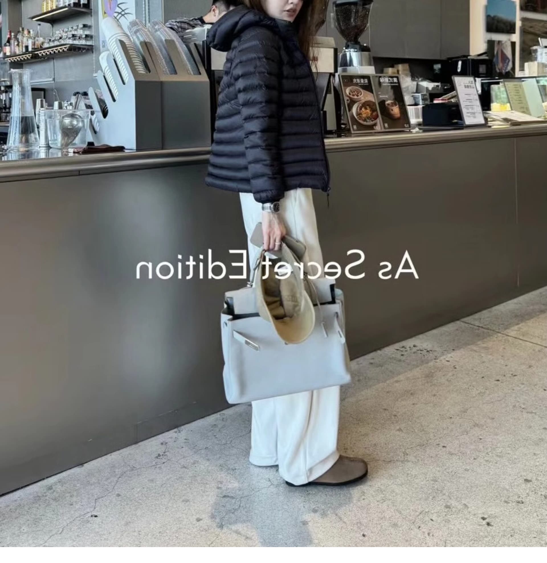 내부 및 외부 같은 재료 경량 인사이드 가져 가라. 몸매 가꾸기 종류 다운 재킷 쇼트 스타일 버블 푸 내피 갈비 살 면 여성 코트 상세 이미지 13