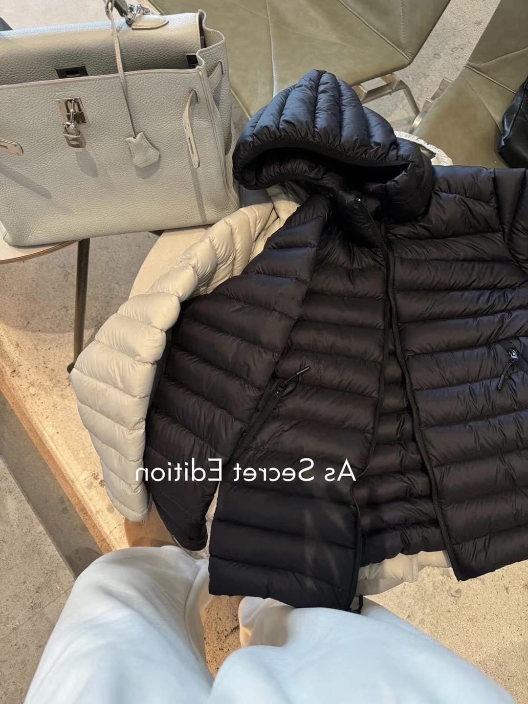 내부 및 외부 같은 재료 경량 인사이드 가져 가라. 몸매 가꾸기 종류 다운 재킷 쇼트 스타일 버블 푸 내피 갈비 살 면 여성 코트 상세 이미지 15