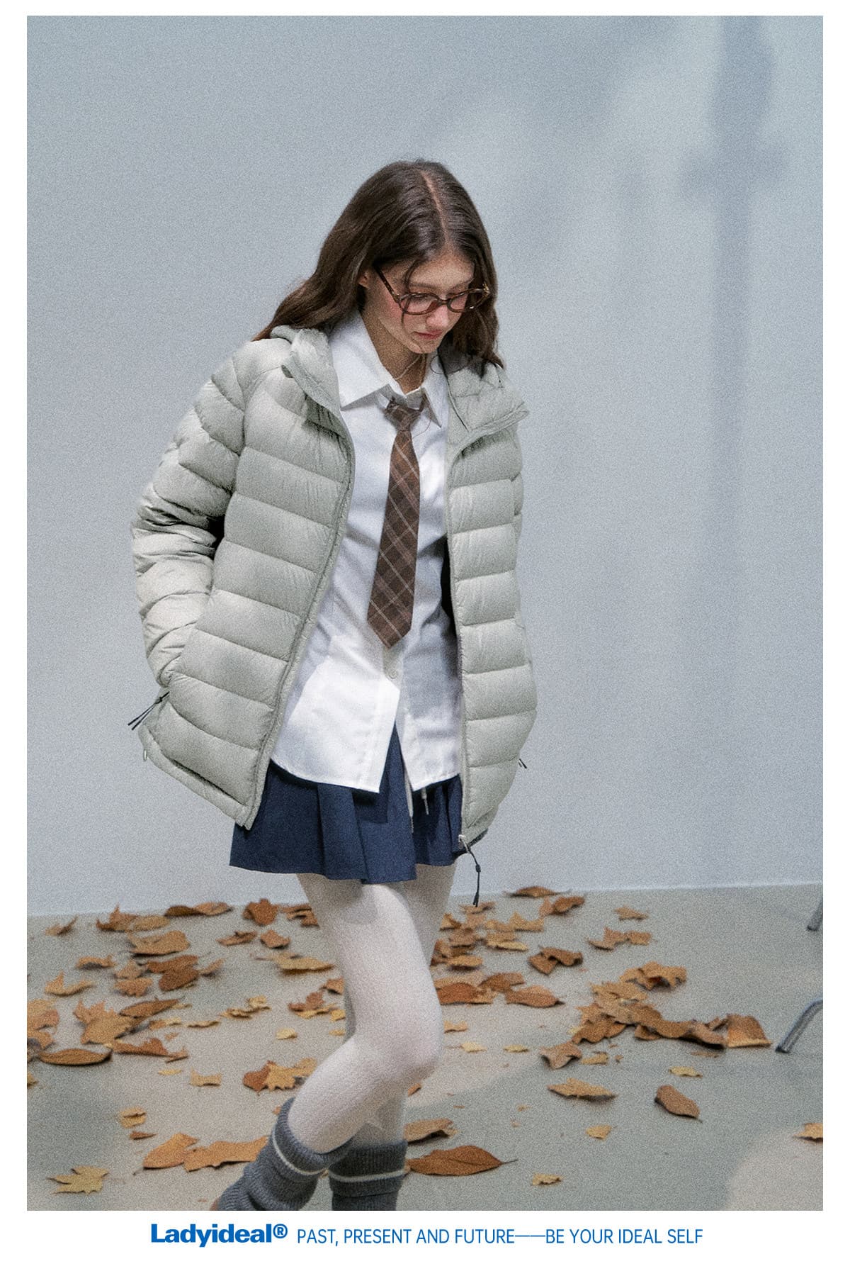 내부 및 외부 같은 재료 경량 인사이드 가져 가라. 몸매 가꾸기 종류 다운 재킷 쇼트 스타일 버블 푸 내피 갈비 살 면 여성 코트 상세 이미지 59