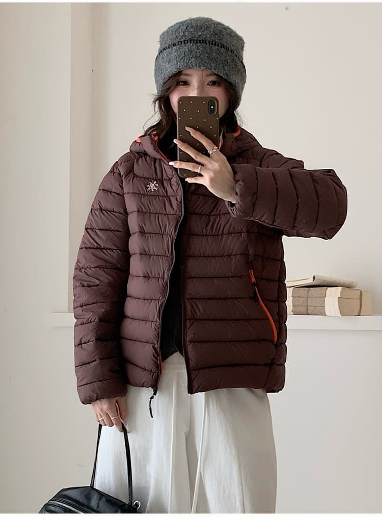 탐험 새겨 져 있음 tanke 가을 겨울 커플 갈비 살 다운 재킷 방풍 보온 후드 남녀 패션 면 옷 재킷 상세 이미지 17