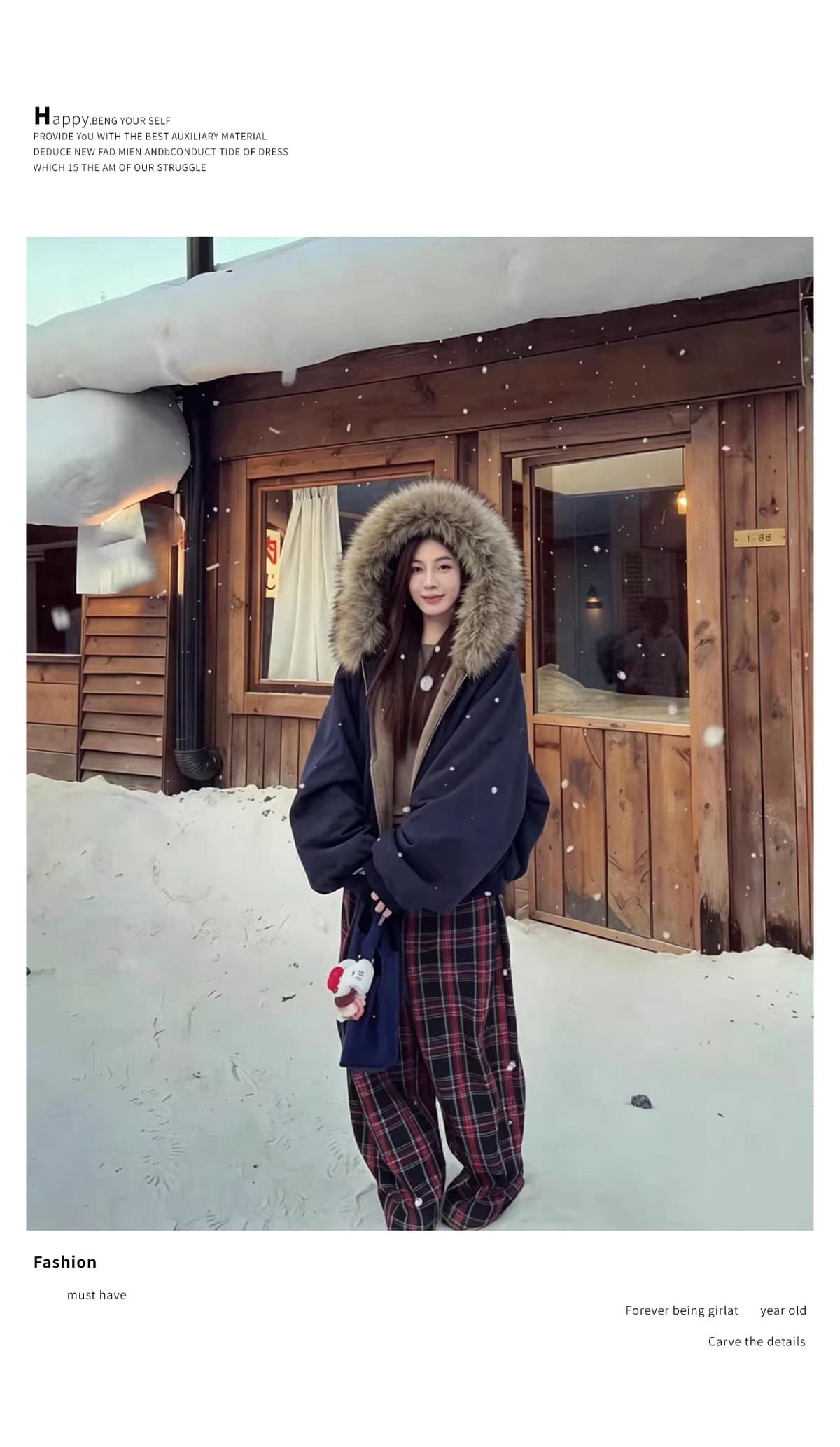 2026 겨울 새로운 큰 모피 칼라 양면 착용 한 부서 여성 짧은 Parker 서비스 루즈핏 느긋한 센스 모피 면 의류 재킷 상세 이미지 3