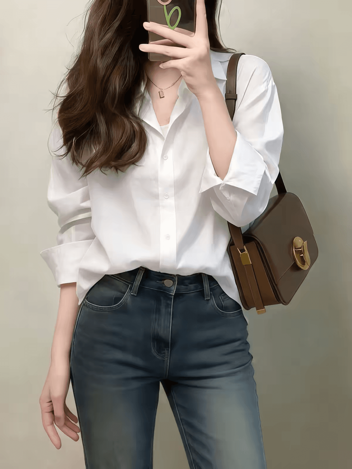 쉽지 않음 주름 이른 가을 화이트 루즈핏 셔츠 여자 외출용 긴팔 외국 가스 다용도 셔츠 빛 럭셔리 품격 맨위 상세 이미지 3