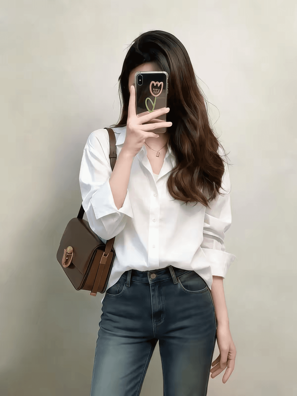쉽지 않음 주름 이른 가을 화이트 루즈핏 셔츠 여자 외출용 긴팔 외국 가스 다용도 셔츠 빛 럭셔리 품격 맨위 상세 이미지 4