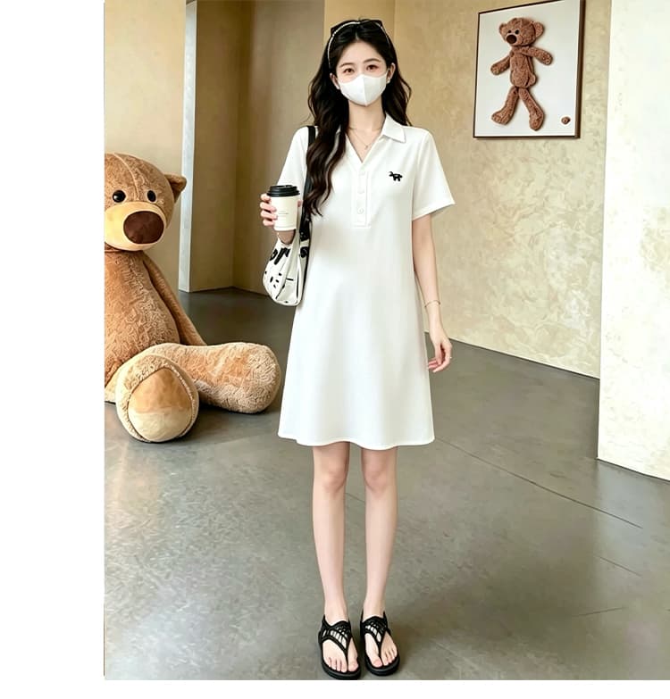 실사 2026 여름 출산 착용 드레스 한 부서 프랑스식 출퇴근 바람 면 린넨 편안함 임신 기간 착용 가져 가라. 확실하지 않음 임신 한 상세 이미지 12