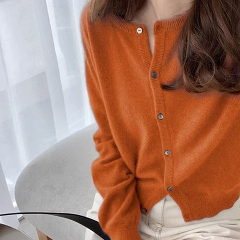 패키지 코어 실 빅 보드 니트 오픈 가디건 여성 가을 겨울 새로운 인사이드 가져 가라. 기본 셔츠 부드러운 찹쌀 스웨터 외부 잡아라. 외투 상세 이미지 13