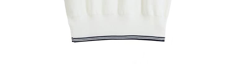 회색 얼음 실크 POLO 셔츠 폴로 칼라 반팔 티셔츠 여성 여름 디자인 센스 배색 몸매 가꾸기 니트 스웨터 긍정적 인 어깨 의류 상세 이미지 22