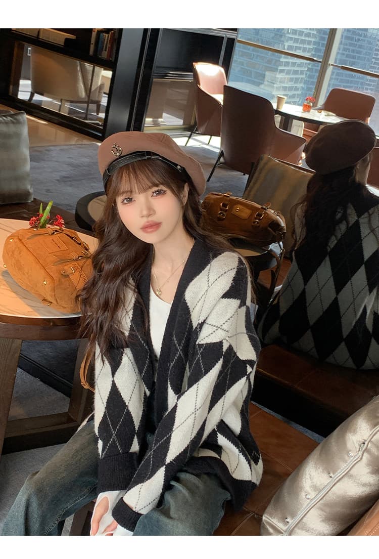 회색 기본 셔츠 여성 봄 가을 새로운 광장 칼라 긴팔 니트 낮은 네크라인 스웨터 인사이드 가져 가라. 몸매 가꾸기 가을 맨위 상세 이미지 17