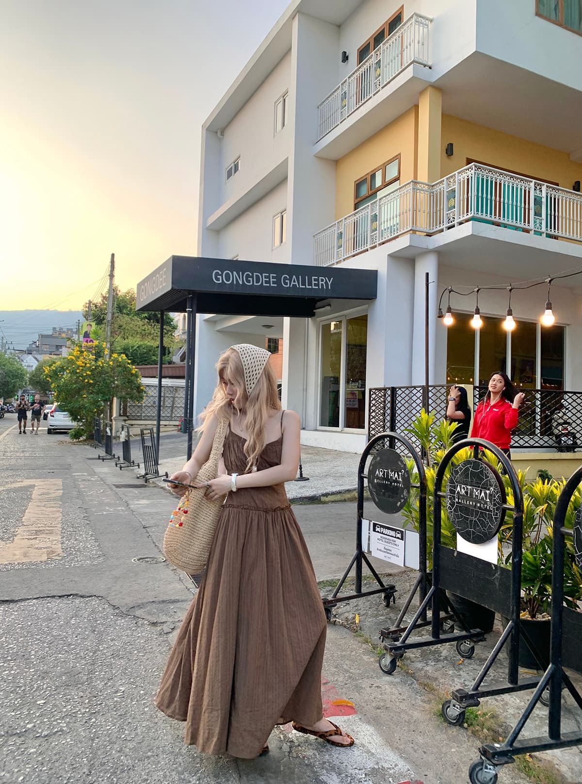 빅 사이즈 프랑스식 차 휴식 고급 센스 길이 연장 질감 센스 슬립 드레스 여름 디스플레이 화이트 몸매 가꾸기 휴가 발목 롱 스커트 상세 이미지 28
