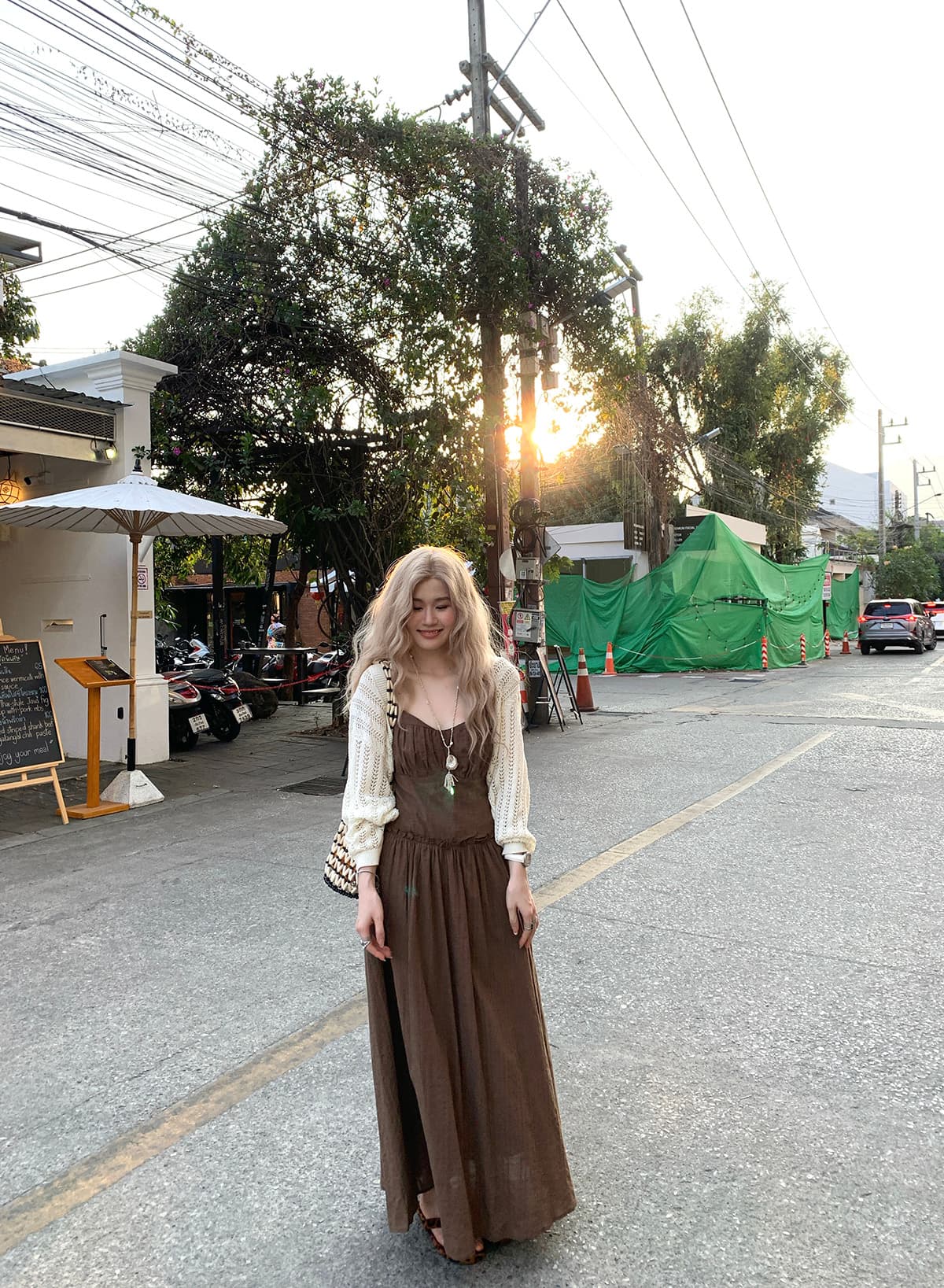 빅 사이즈 프랑스식 차 휴식 고급 센스 길이 연장 질감 센스 슬립 드레스 여름 디스플레이 화이트 몸매 가꾸기 휴가 발목 롱 스커트 상세 이미지 41