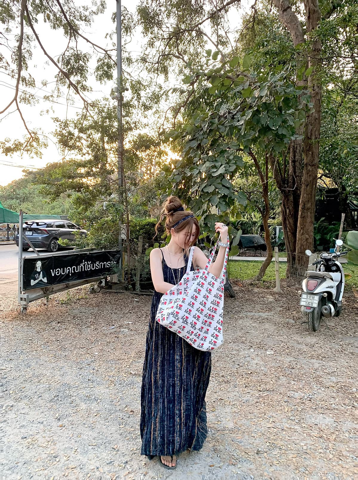 빅 사이즈 품격 여행 휴가 바람 루즈핏 표지 고기 스트라이프 슬립 드레스 여름 레트로 고급 대 치마 해변 롱 스커트 상세 이미지 14