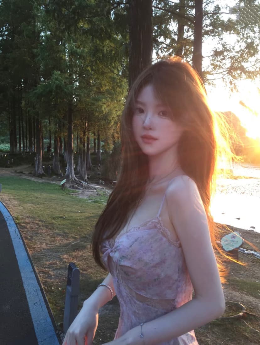 분위기 센스 치마 핑크색 요정 치마 불규칙 다중 레이어 치마 프린트 휴가 슬립 드레스 롱 스커트 상세 이미지 6