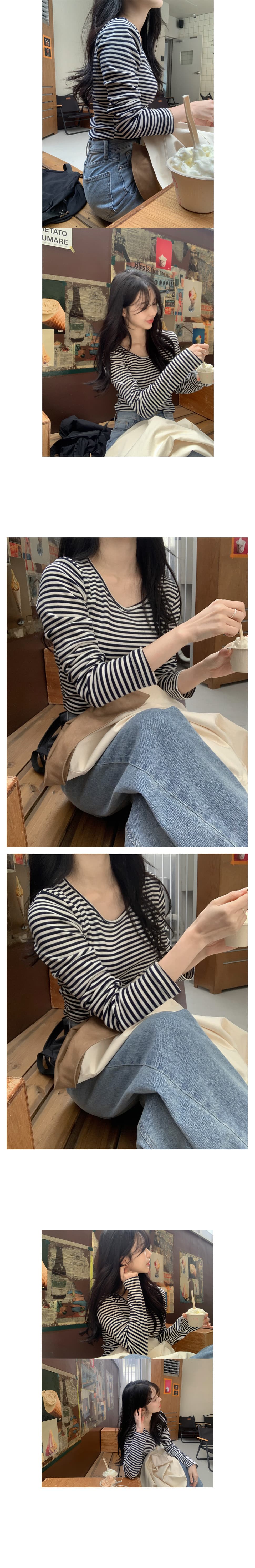 한국 ins 패션 품격 배색 칼라 펌프 로프 디자인 빅 포켓 루즈핏 캐주얼 재킷 상세 이미지 6