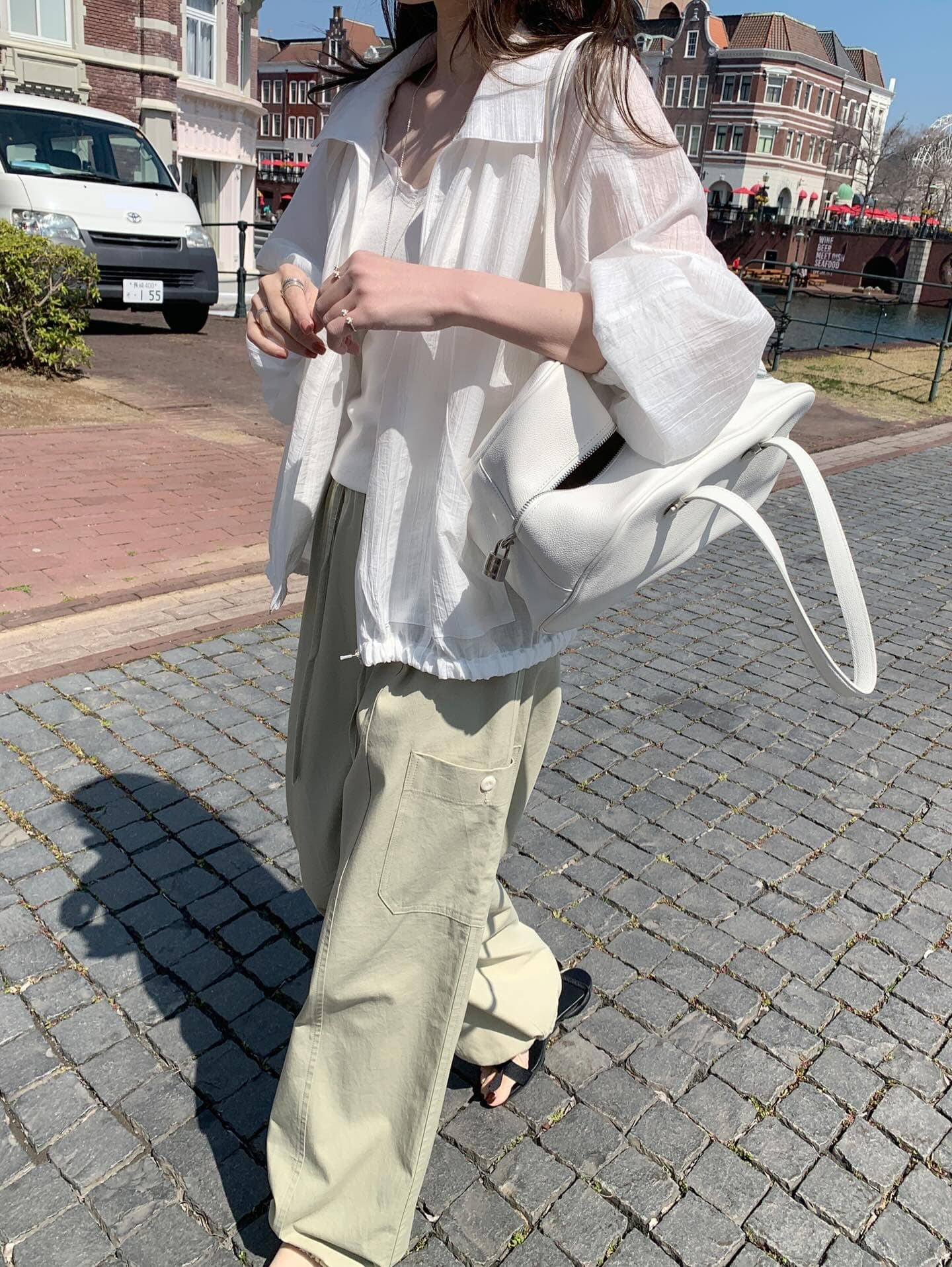 있음 선적 한국 ins 미니멀리즘 바람 얇은 스타일 재킷 자외선 차단 의류 상세 이미지 21