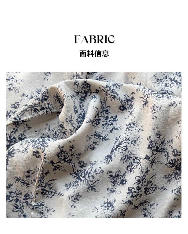 실사 꽃무늬 바지 작은 대중 레트로 루즈핏 도루 센스 느긋한 바람 스트레이트 대 다리 바지 바닥 청소 꽃무늬 긴 바지 여성 상세 이미지 5