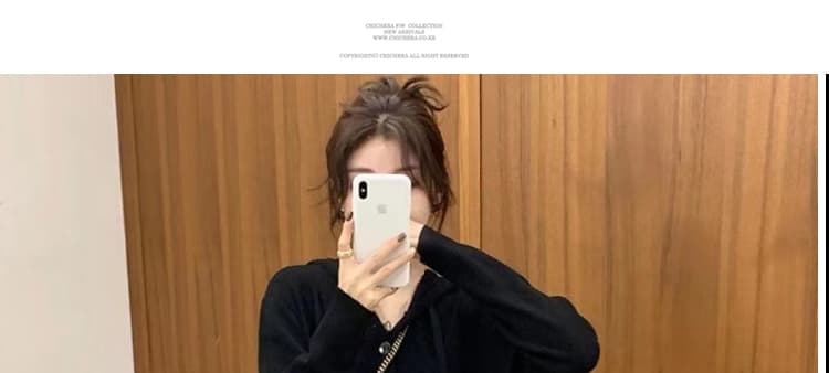 이른 가을 출산 착용 한국 스타일 느긋한 바람 후드 니트 드레스 패션 루즈핏 캐주얼 스트라이프 모유 수유 상세 이미지 47