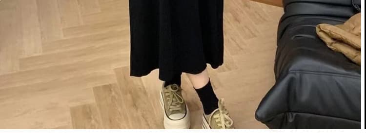 이른 가을 출산 착용 한국 스타일 느긋한 바람 후드 니트 드레스 패션 루즈핏 캐주얼 스트라이프 모유 수유 상세 이미지 50