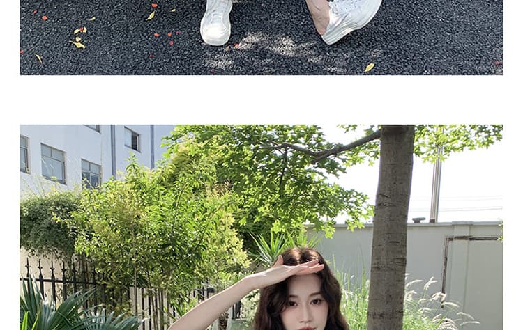 출산 착용 드레스 여름 2026 새로운 패션 반팔 니트 패치워크 작은 검은 드레스 매운맛 엄마 나가라. 출산 스커트 상세 이미지 38