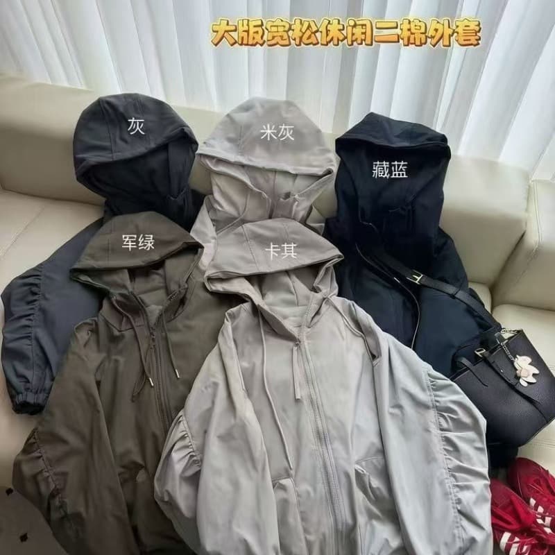 한국 스타일 재킷 면 의류 여자 2026 새로운 야구 유니폼 면 옷 학생 솜을 넣은 재킷 겨울 두꺼운 목화 진딧물 여성 이미지 5