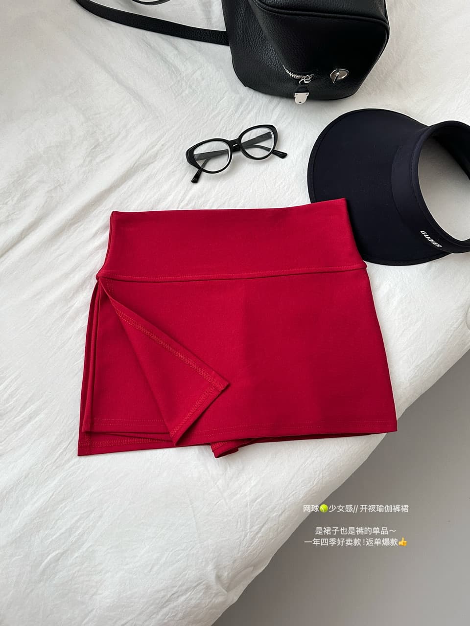 회색 한 마디 표지 넓적 다리 슬림해 보이는 빈 가스 층 바지 여성 네리 만나는 노출 방지 웨이 치마 2026 새로운 상세 이미지 8
