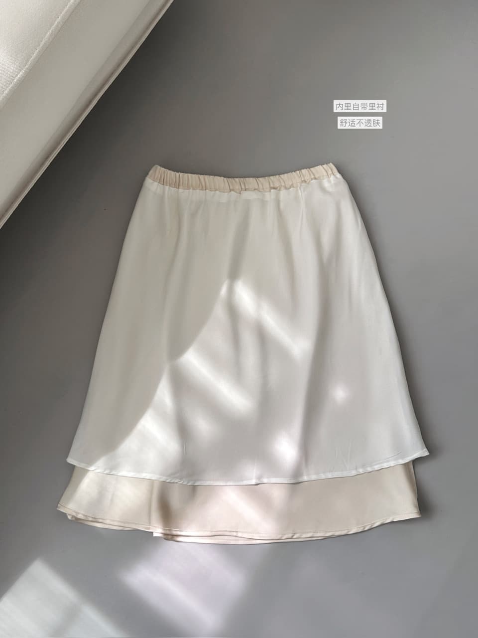 프랑스식 배색 민소매 작은 셔츠 허리밴드 반신 스커트 투피스 세트 여성 여름 섹션 슬림해 보이는 세트 상세 이미지 4