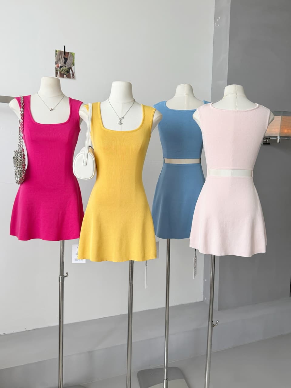 연인 doll u 칼라 순수한 욕망 바람 드레스 몸매 가꾸기 슬림해 보이는 달콤한 매운맛 꼬집기 허리 치마 이미지 3