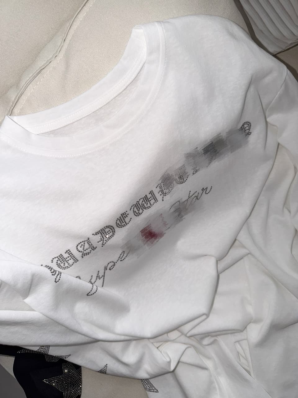 한 부서 캐주얼 핫픽스 별 알파벳 긴팔 티셔츠 여성 얇은 스타일 마이크로 ~을 통해 태양 보호 셔츠 달콤한 차가운 핫걸 루즈핏 맨위 상세 이미지 9