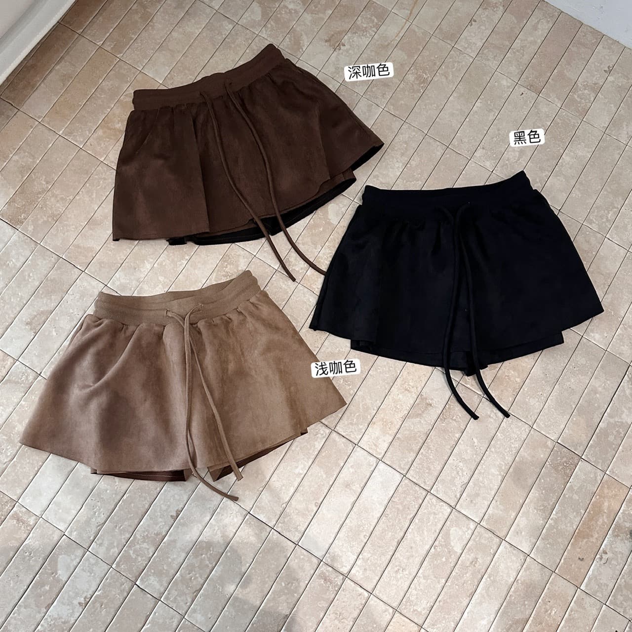 가을 켜기 새로운 miu 부서 장난기 넘치는 중년 스웨이드 노출 방지 반신 스커트 이른 가을 새로운 디자인 센스 치마 아이들 상세 이미지 10