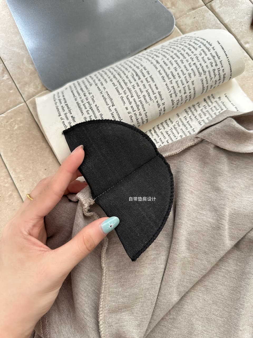 프랑스식 반하이넥 반팔 티셔츠 도루 센스 반신 스커트 롱 스커트 투피스 세트 세트 상세 이미지 2