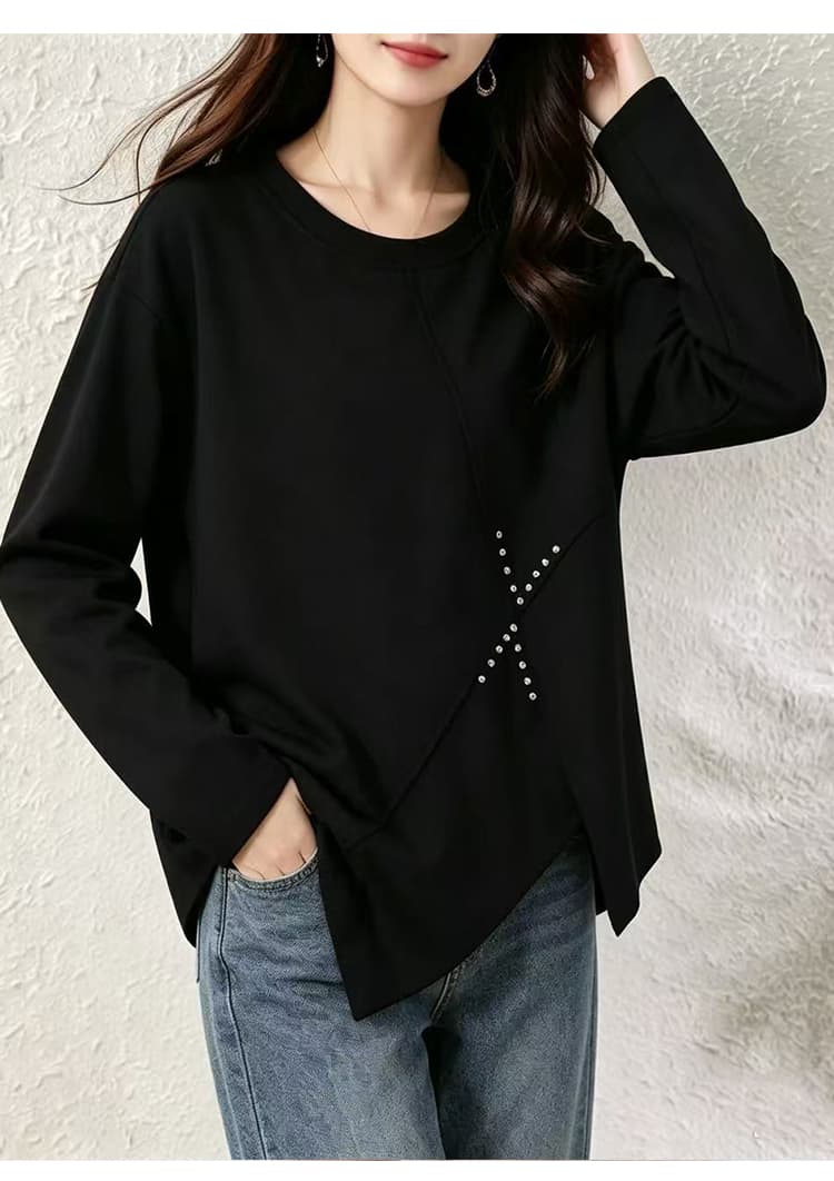 2026 가을 새로운 못 훈련 후드티 지방 mm 패션 연령 감소 루즈핏 표지 고기 슬림해 보이는 다용도 티셔츠 빅 사이즈 맨위 상세 이미지 17