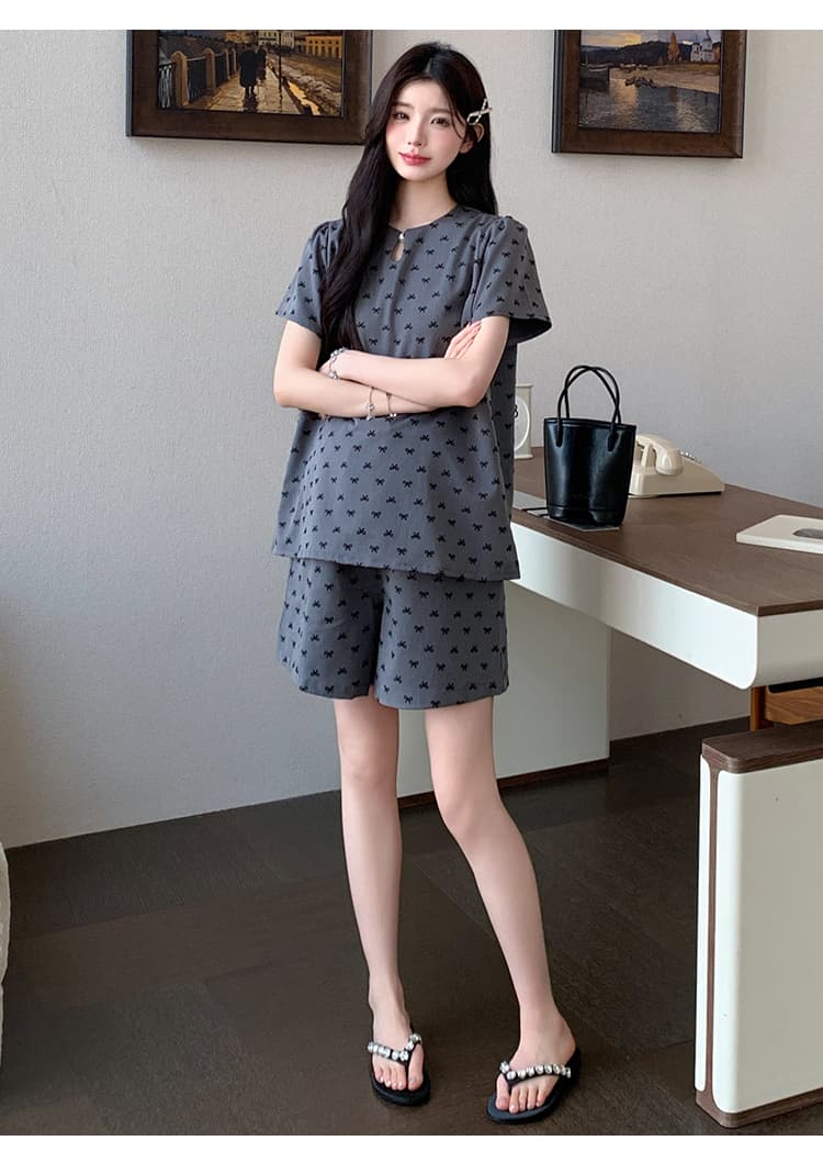 실사 지금 신제품 한국 스타일 패션 루즈핏 미니멀리즘 나비 매듭 세트 돼지 코 버클 태아기 출산 후 웨어러블 상세 이미지 10