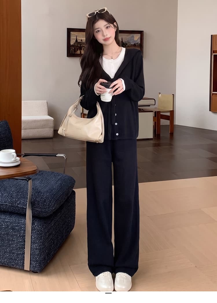 실사 지금 임산부 2026 가을 새로운 미니멀리즘 연령 감소 느긋한 게으른 착용 가져 가라. 세트 상세 이미지 20