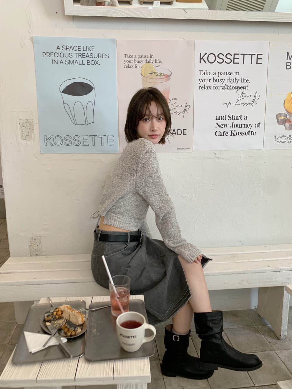 재고 있음 한국 스타일 출퇴근 미니멀리즘 라운드 넥 스트랩 보온 스웨터 상세 이미지 4