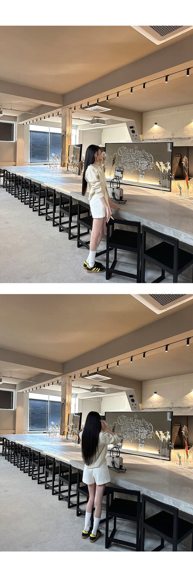 있음 물품 한국 스타일 레트로 품격 스탠드 칼라 루즈핏 캐주얼 긴팔 니트 꽈배기 스웨터 여성 코트 상세 이미지 9